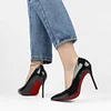 100mm Heels Red Bottoms Classic Party Daily Wedding Pumps Patent Stilettos Shoes