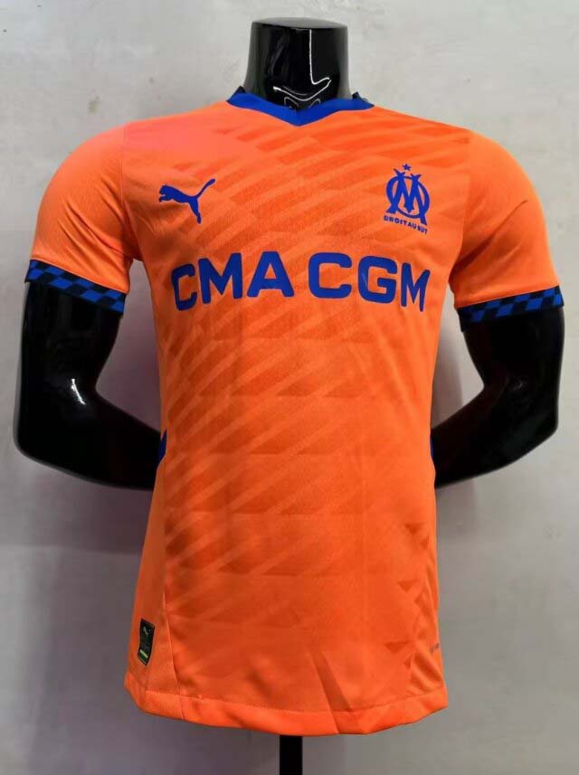 2024-2025 Player Version  Olympique Marseille Third Away Football Shirt 1:1 Thai Quality