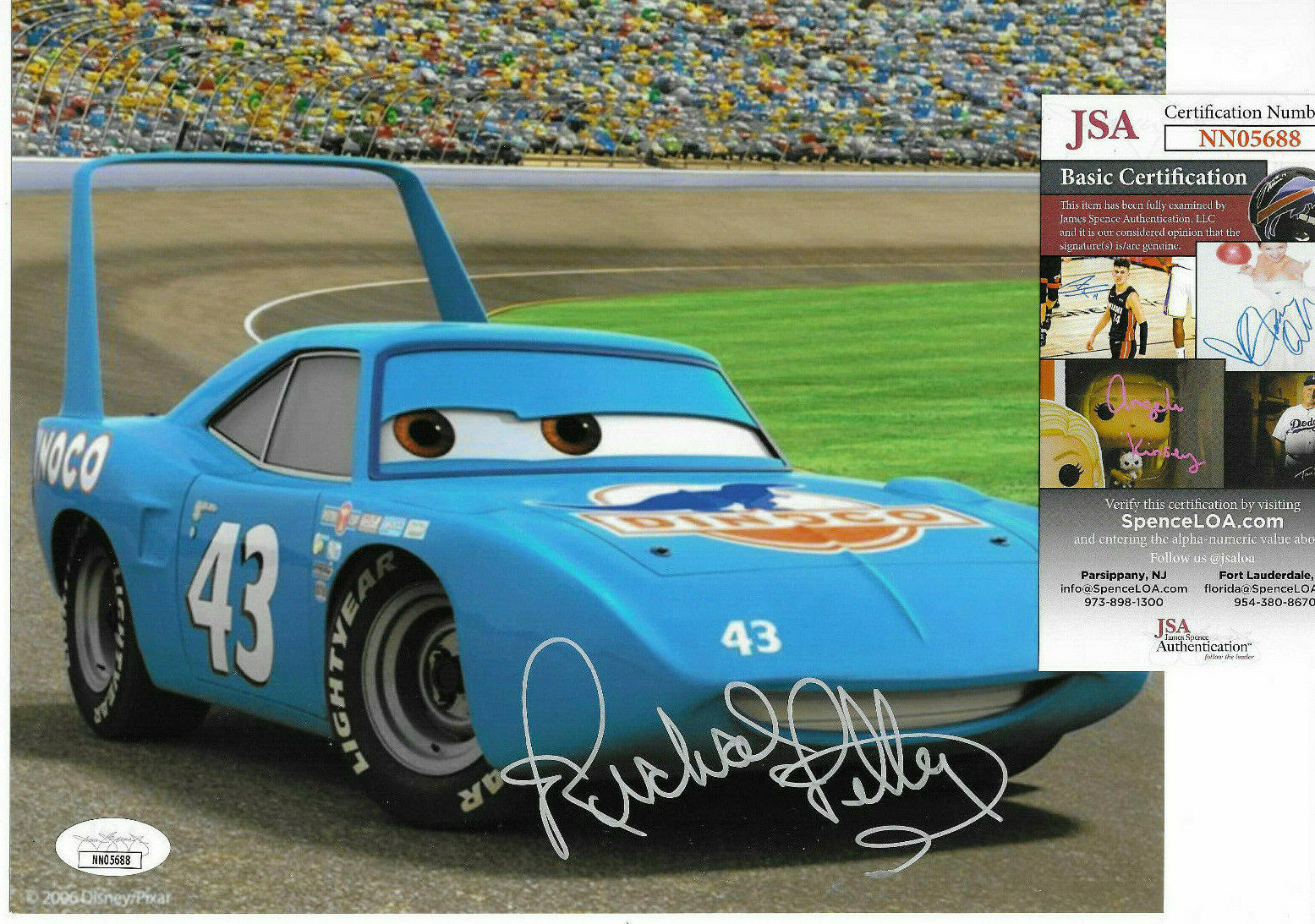 Richard Petty Authentic Signed 8x10 Photo Poster painting Autograph, Disney Pixar, Cars, JSA COA