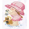 House-Partial 9CT Stamped Cross Stitch Bead Embroidery 17*20cm