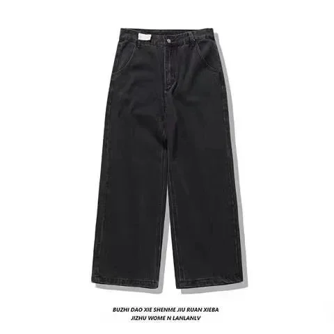 Aonga Y2k Camouflage Jeans New American Hip Hop Retro Oversize Denim Pants Fashion Men Clothing Straight Leg Wide Leg Jeans Streetwear aonga