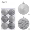 12PCS Christmas Tree 8CM Hanging Decor Balls