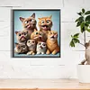 Naughty Cats-Full Square Diamond Painting 40*40CM