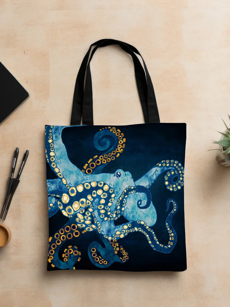 Octopus Ocean Art Canvas Bag