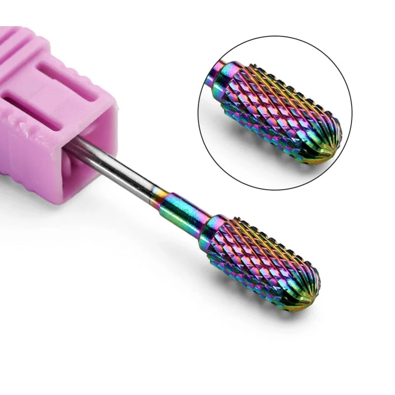 1 Pc Nail Drill Bit Multi-size Silver Manicure Nail Art Tool Electric Manicure Machine Device-Nail Inspo