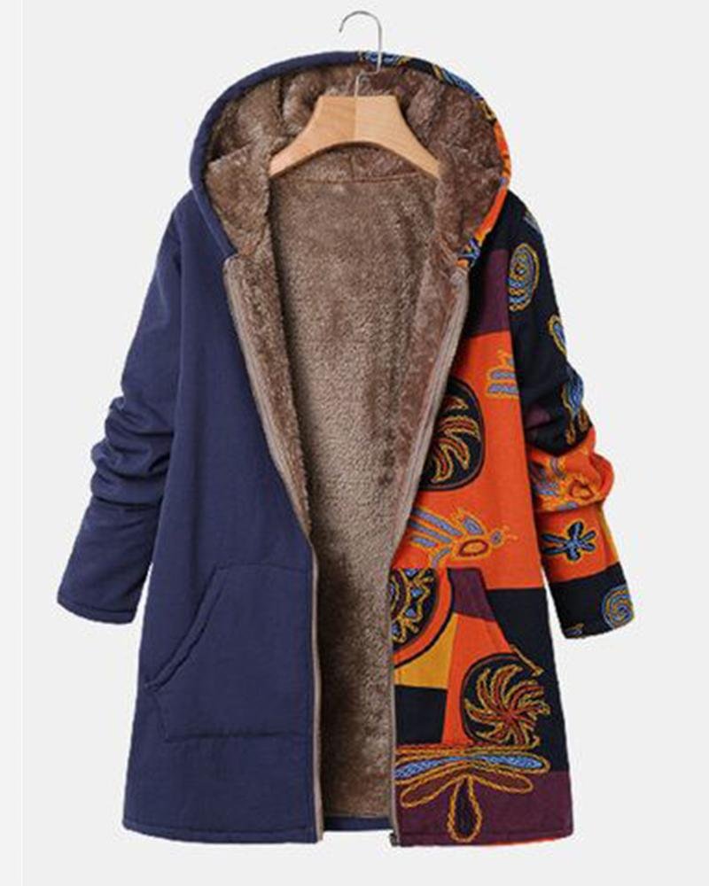 Women's Fashion Creative Printed Coat08