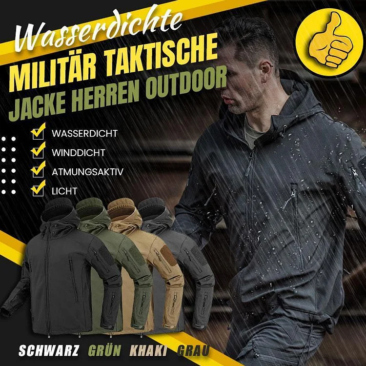 Damen Kapuzen-Jacke  Wasserabweisend Winddicht Outdoor