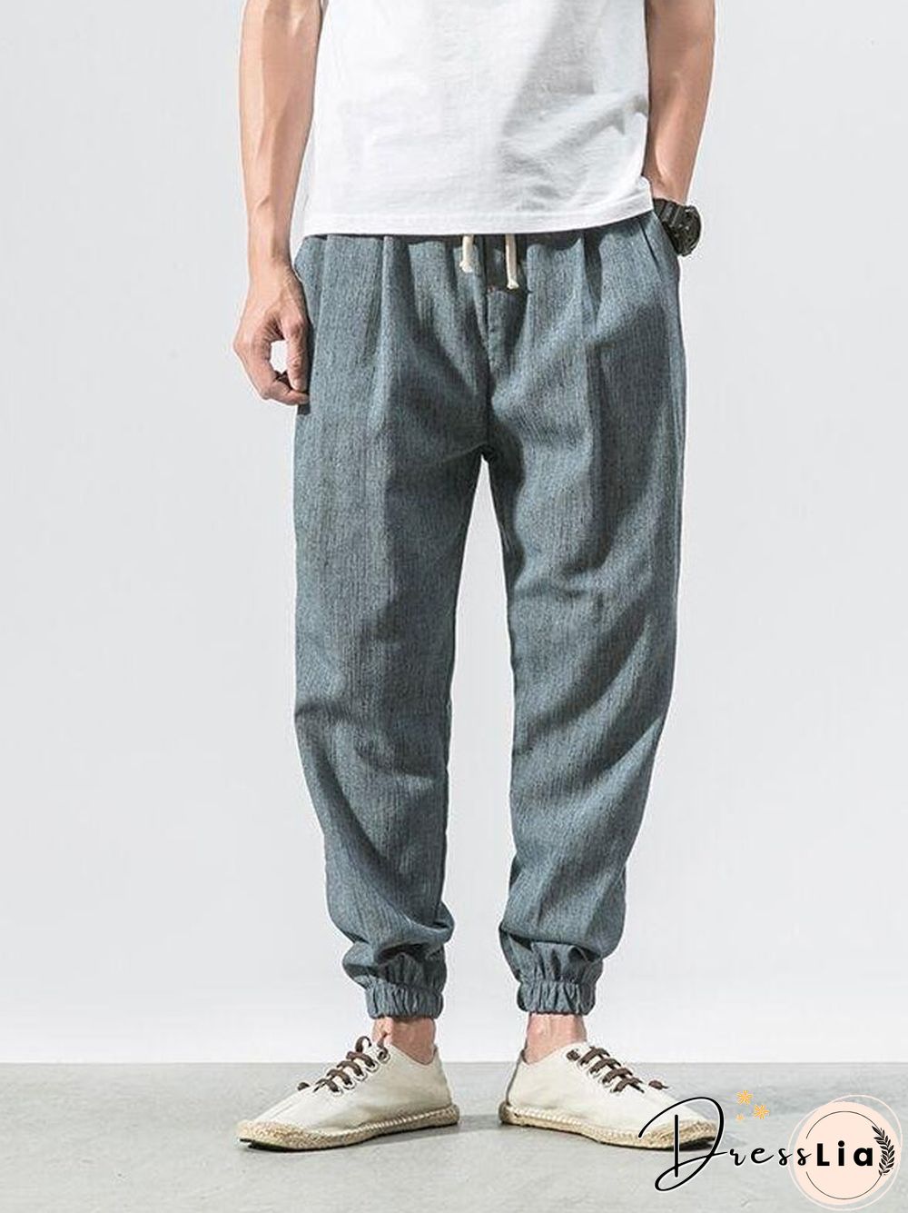 Men Casual Harem Pants Jogger Fitness Trousers