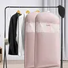 [US Local Warehouse] Space Saving Hanging Garment Bag w/ Self Compression Zipper Storage Bag(Pink L)