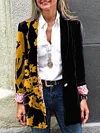 Fashion Double-Sided Printing Lapel Collar Buttoned Stylish Blazers