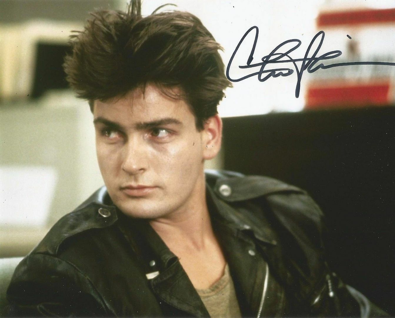 Charlie Sheen Autograph Signed Photo Poster painting Print