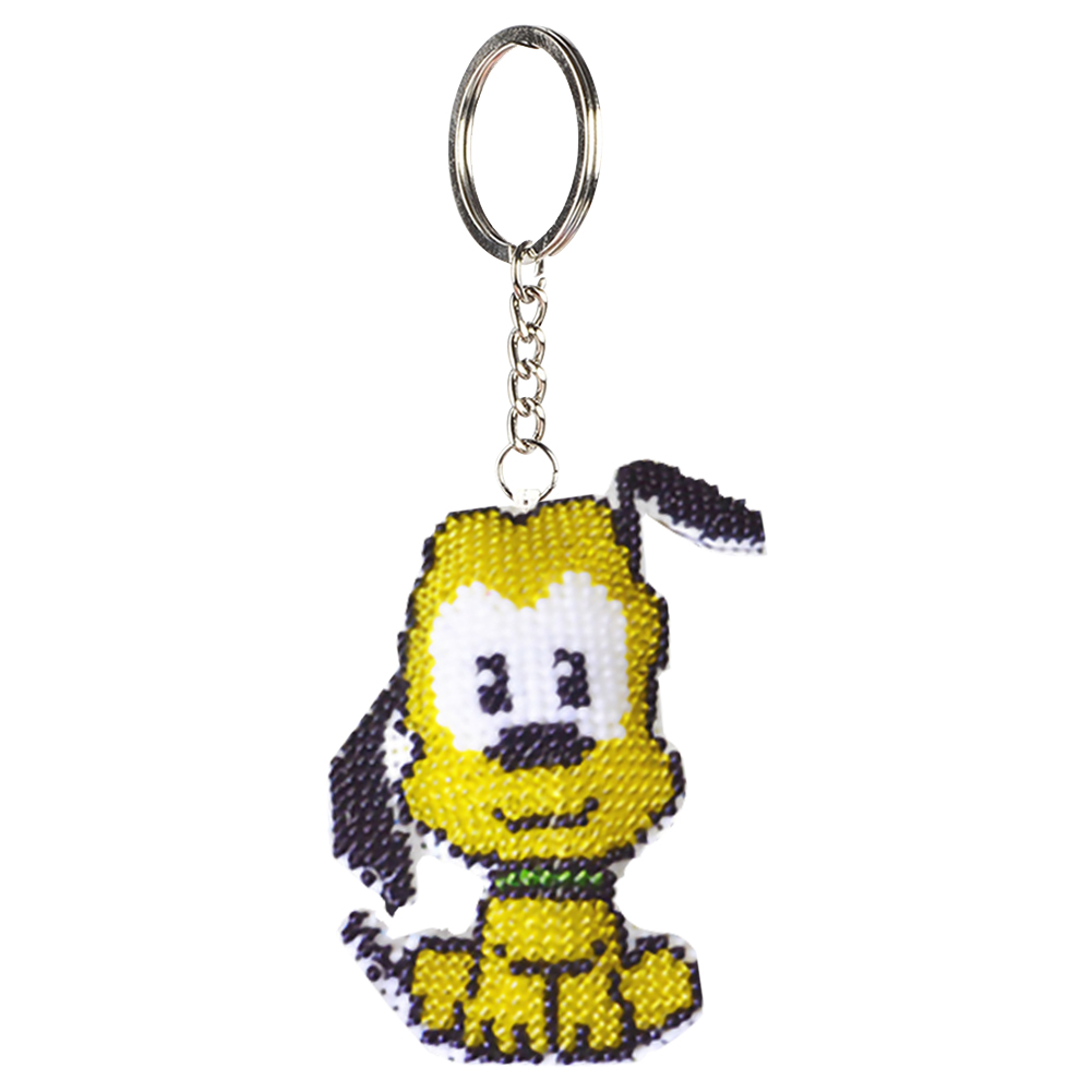 

Dog - Bead Embroidery - Keychain, 501 Original