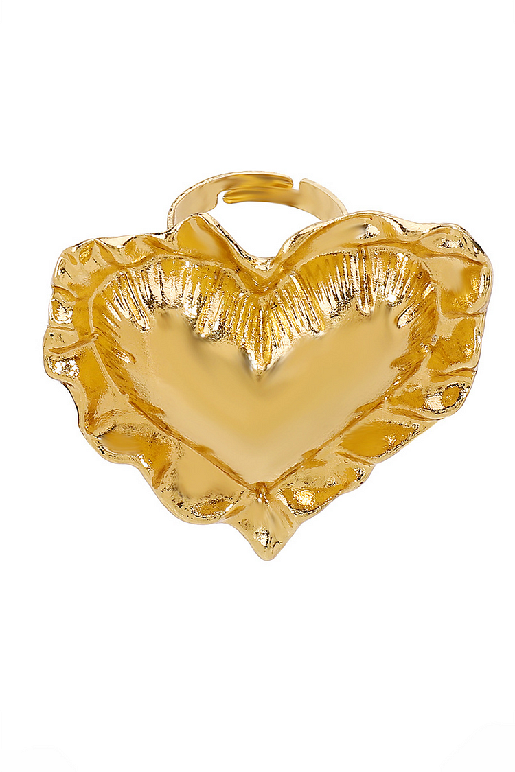 Flower Heart Sun Leaf Fashionable Alloy Exaggerated Rings