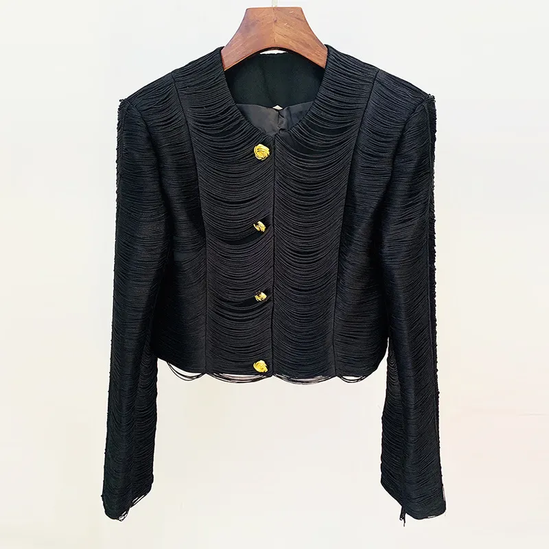 Nigikala Nigikala 2025 Star Fashion New Suit Short Jacket Half-Swear Set Pink Black