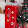 6Pcs Diamond Painting Acrylic Christmas Fridge Stickers Magnets Decals for Home Decor