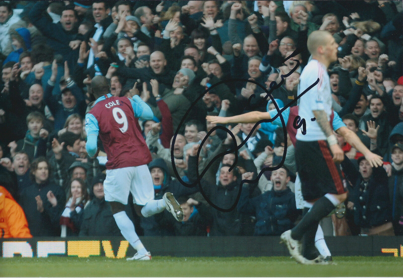 Carlton COLE Signed Autograph 12x8 Photo Poster painting AFTAL COA West Ham United Genuine