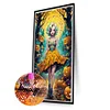 (40*70cm)Halloween PumpkinGirl - Round AB Drill Diamond Painting