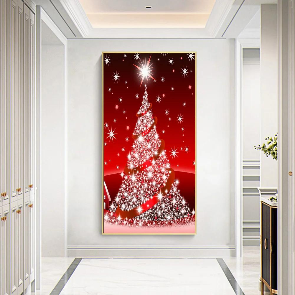 Diamond Painting - Full Round Drill - Christmas Tree(40*80cm)
