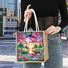 Stream Dawn Scene DIY Diamond Painting Tote Bag with Round Drill Rhinestones 35x40cm for Women Casual Shopping Travel Gift