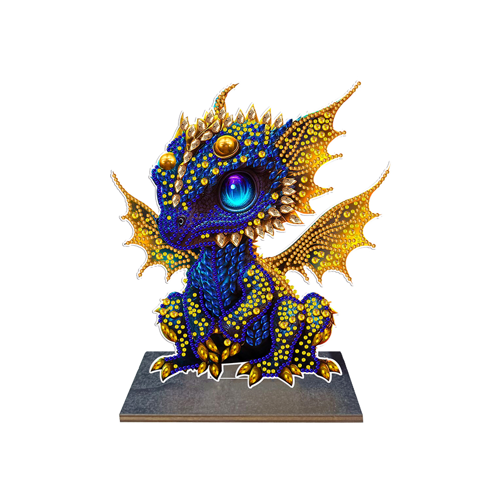 DIY Dragon Diamonds Painting Desk Ornaments