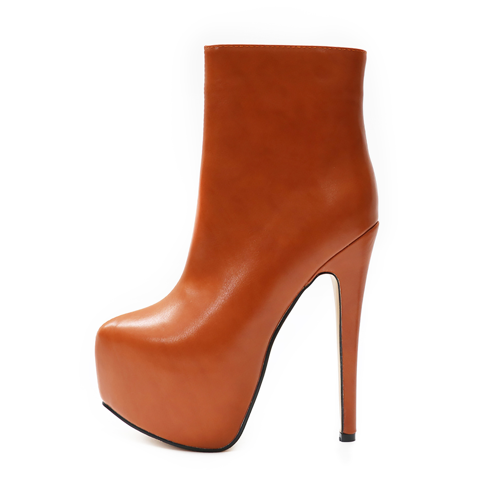 6" Women's Sky High Heels Platform Winter Ankle Boots  Matte Shoes-MERUMOTE