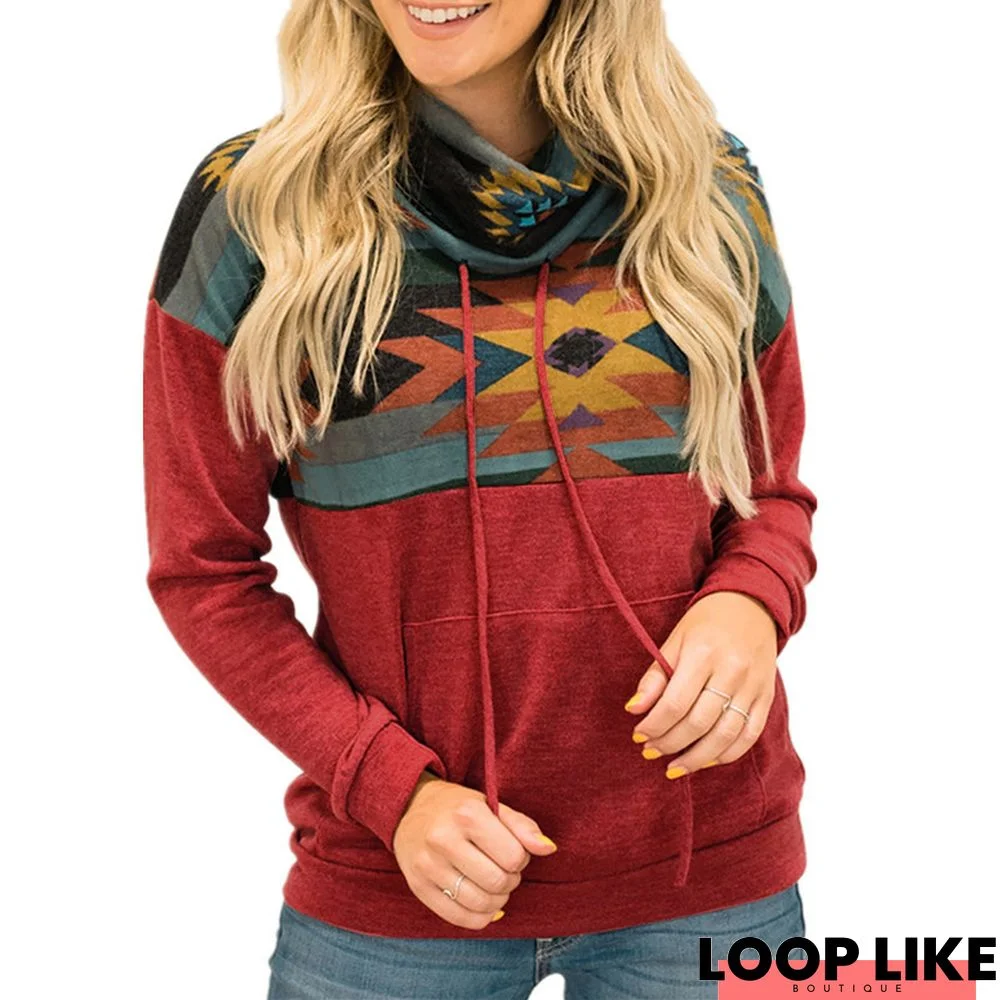 Multicolor Long Sleeve Casual Sweatshirt