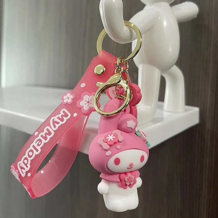 Hello Kitty Pom Pom Key Chain