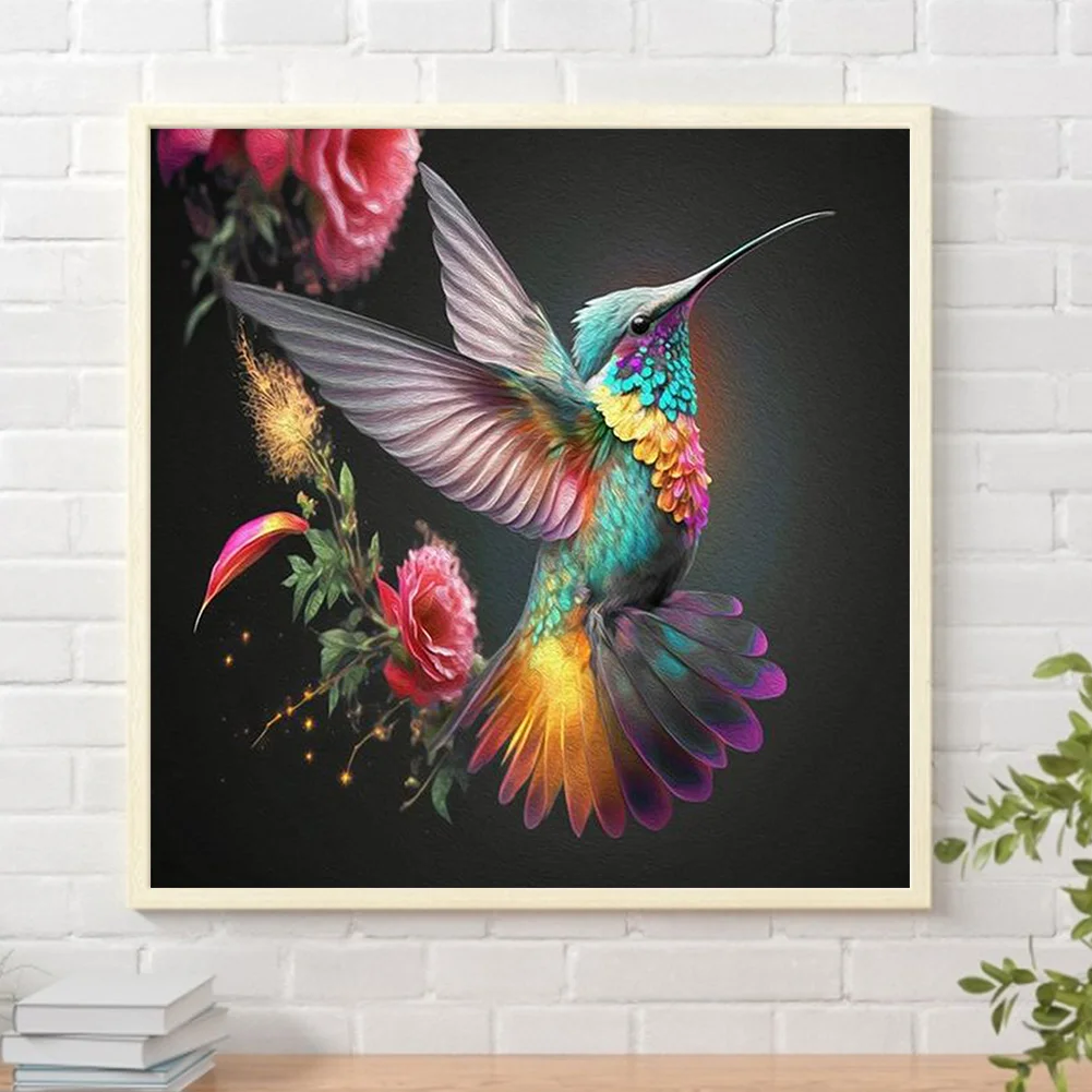 Diamond Painting - Full Round Drill - Hummingbird(30*30cm)