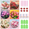 Mid-year Promotion 6Pcs/set Diamond Painting-DIY Full Round Drill Flower(30*30cm)