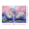 40 * 30CM - Speziell Geformte Diamant Malerei-zwei weiße Schwäne