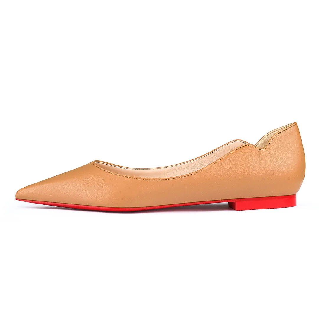 Women's Flats Pointed Toe Internal Increase Chunky Heels Red Bottom Kitten Heels Hot Chickita Daily Pumps for Women-MERUMOTE