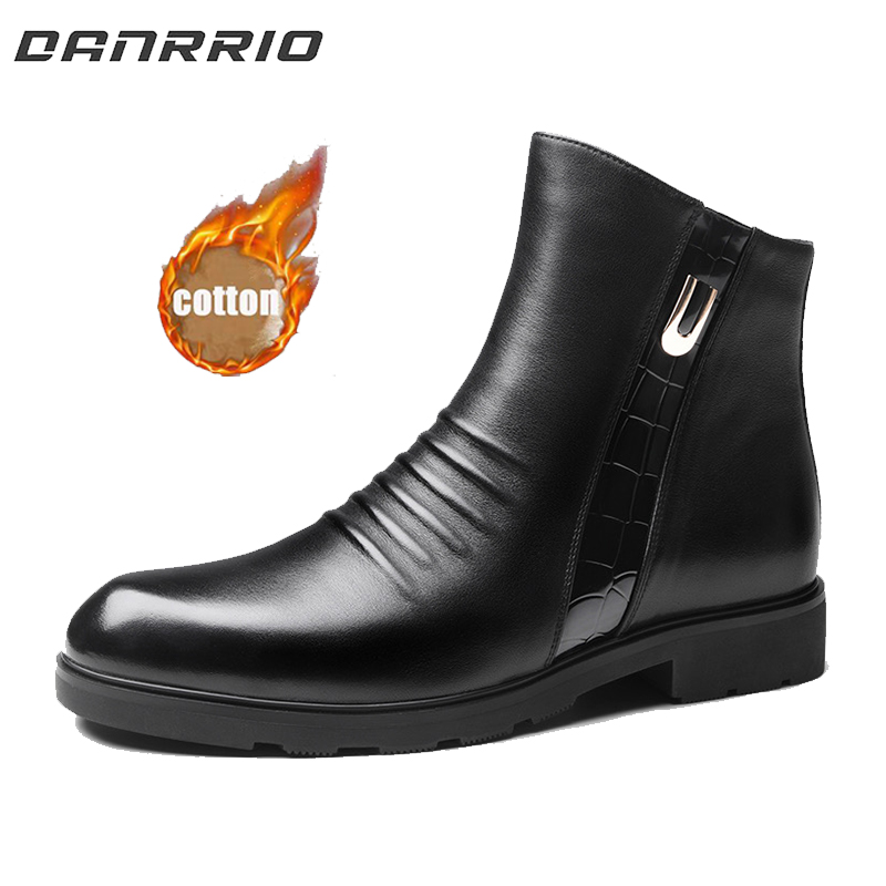DANRRIO Fashion Leather Boots Mid-tube Light Luxury Martin Boots DANRRIO.COM DANRRIO