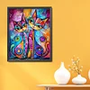 Abstract Cat Painting-11CT Stamped Cross Stitch 40*50cm/15.75*19.69in