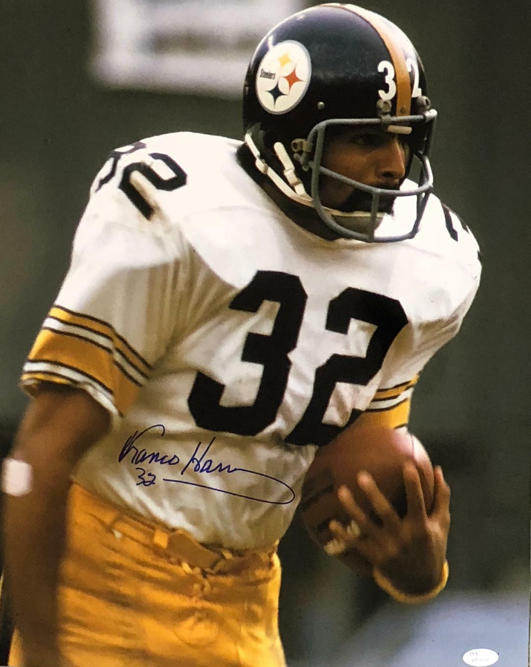 Autographed Franco Harris 16x20 Pittsburgh Steelers Photo Poster painting with JSA COA