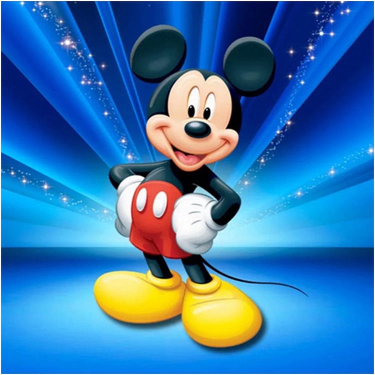 Mickey Mouse  Full Round Diamond Painting 30*30 cm