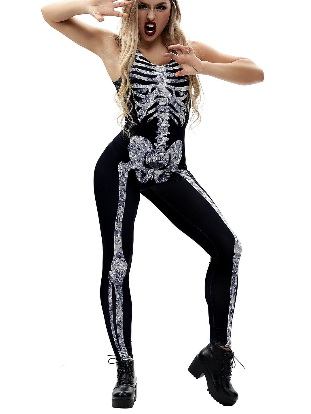 Halloween Tight Fitting Large Size Jumpsuit