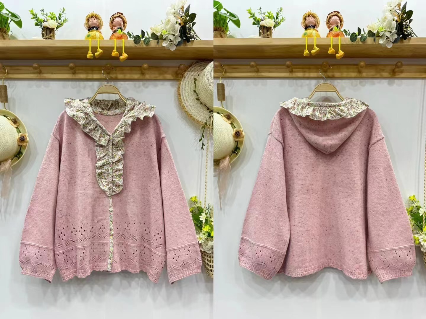 Chicfifth Sweater Women Winter Long Sleeve High Quality Autumn Vintage Top Knitted Cardigan