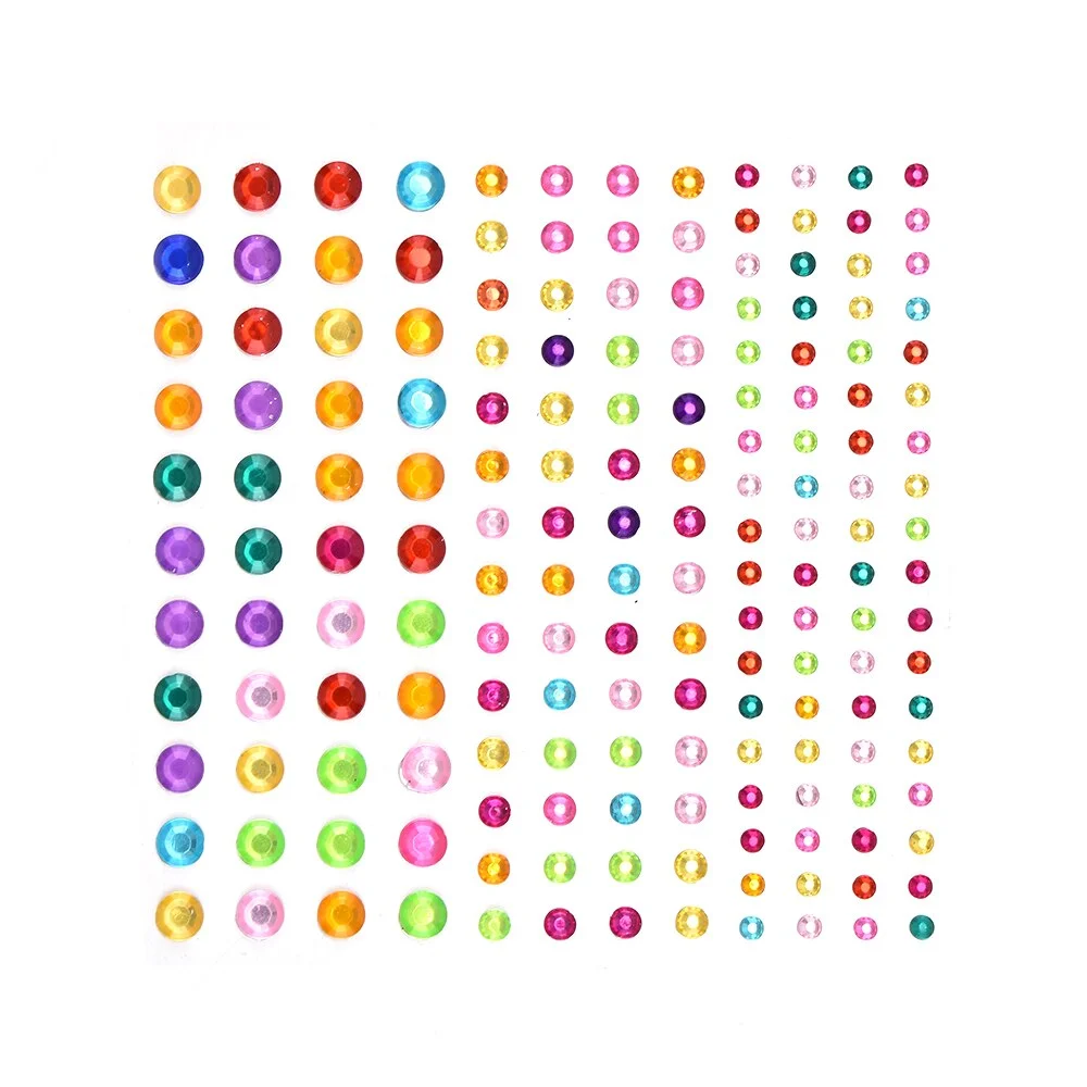NEW 3D Children Gem Stickers Diamond Sticker Acrylic Crystal Sticker DIY Three-dimensional Decoration Rhinestone for Kids Girls