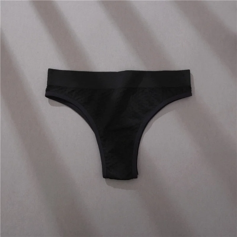 FINETOO 1/2PCS S-2XL Women Thongs G-String 8 Solid Colors Pantys Lingerie Underwear Female Seamless Plus Size Sexy Girl Panties