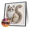 Cat-Partial Special Shaped Diamond Painting 30*30CM