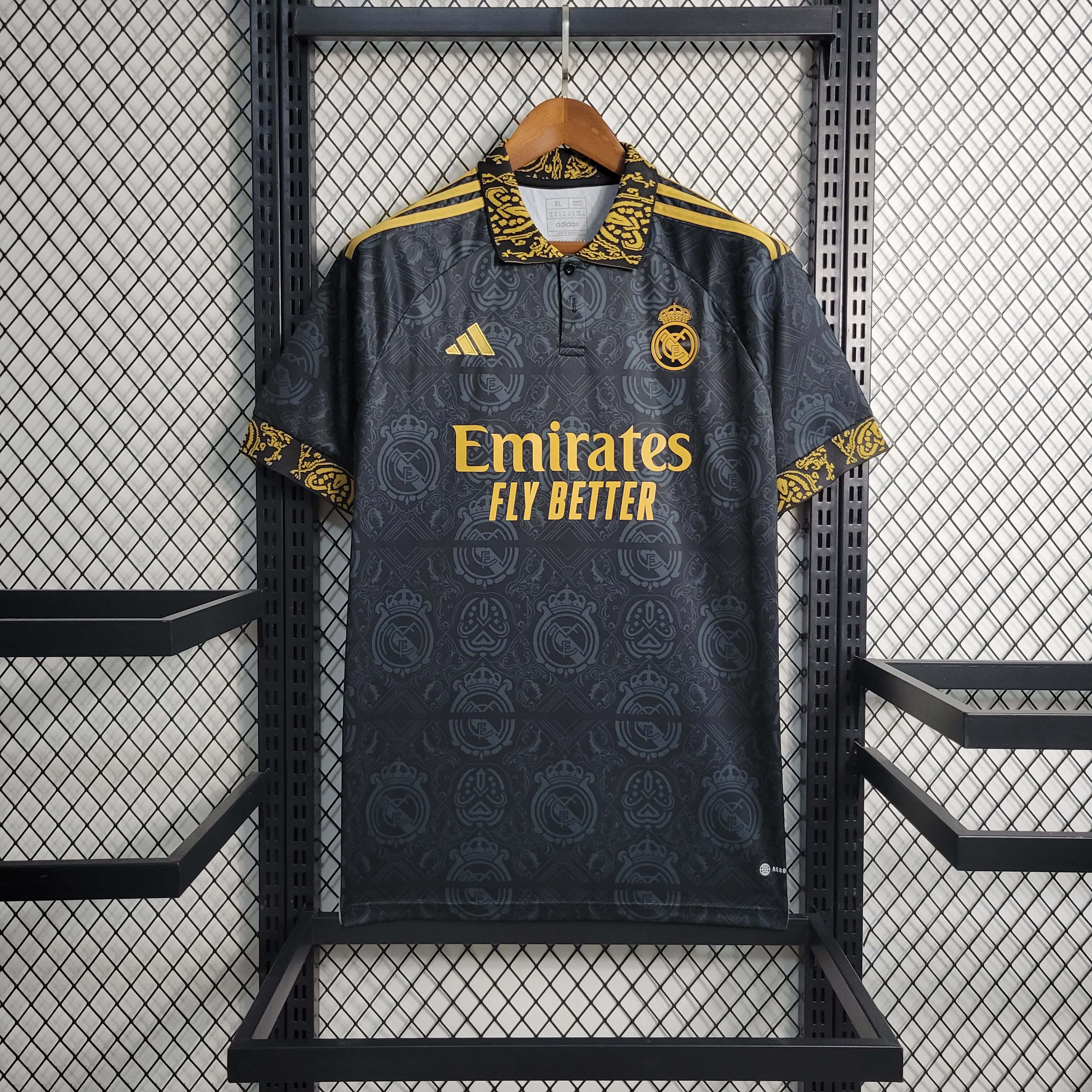 2023-2024 Real Madrid Black Concept EditionFootball Shirt 1:1 Thai Quality