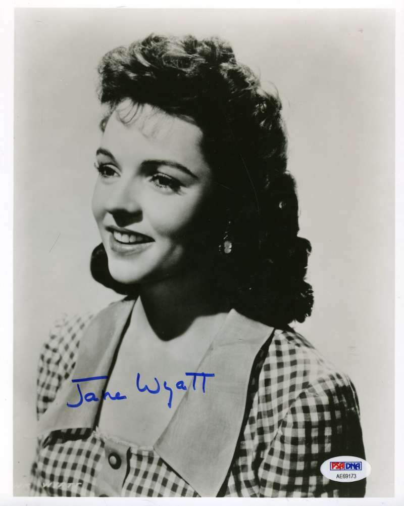 Jane Wyatt Psa Dna Hand Signed 8x10 Photo Poster painting Original Autograph