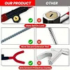 Heavy-Duty Security Car Lock U-Shaped Adjustable Length Car Steering Wheel Lock