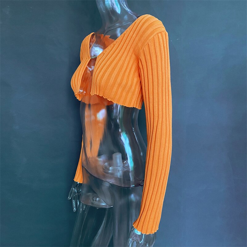 Ootddress Women Ribbed Knit Cropped Tops Sexy Knitted Long Sleeve Cardigan Sweaters for Ladies Casual Shirts Pullovers Spring 2025 9 Ootddress Women Ribbed Knit Cropped Tops Sexy Knitted Long Sleeve Cardigan Sweaters for Ladies Casual Shirts Pullovers Spring 2025