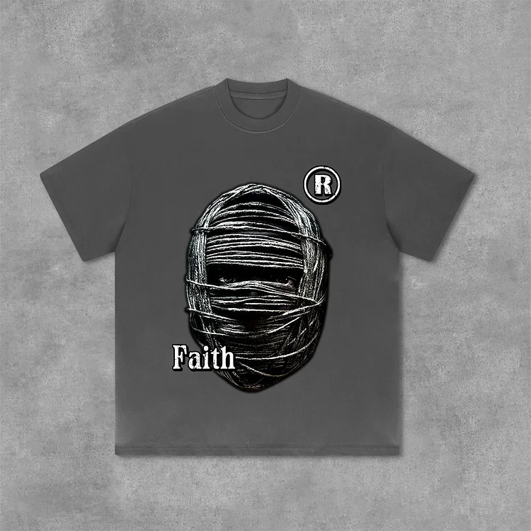 Mummy Faith Vintage Graphic Print Cotton T-Shirt SOPULA