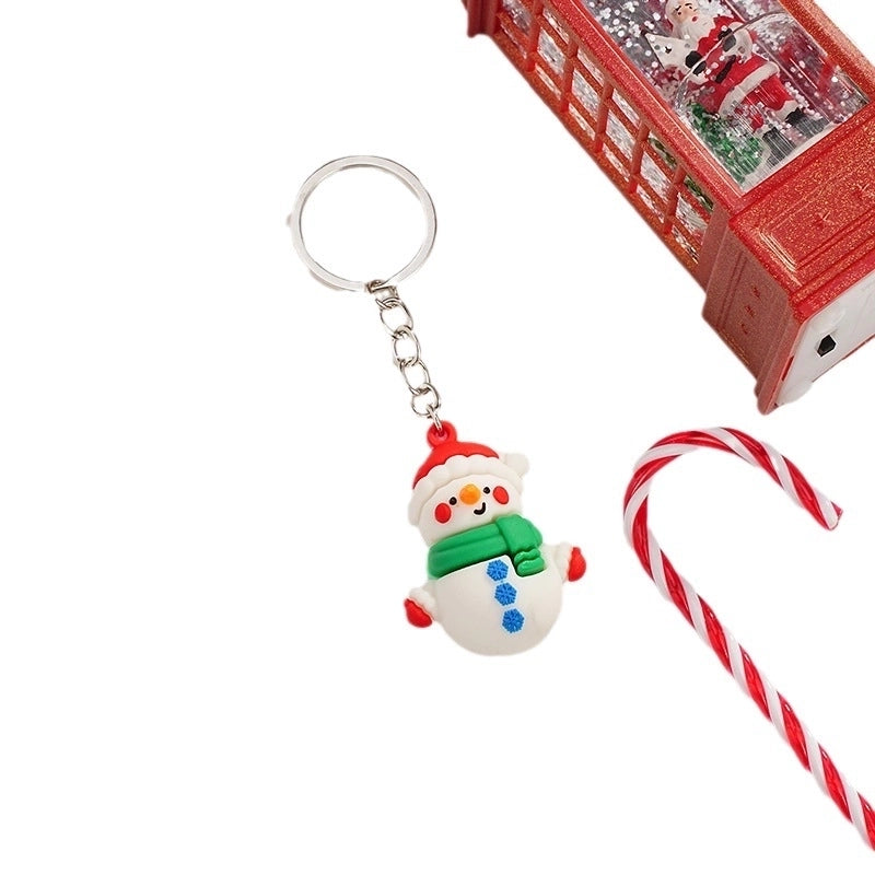Cartoon Style Snowman Alloy Christmas Women’s Keychain