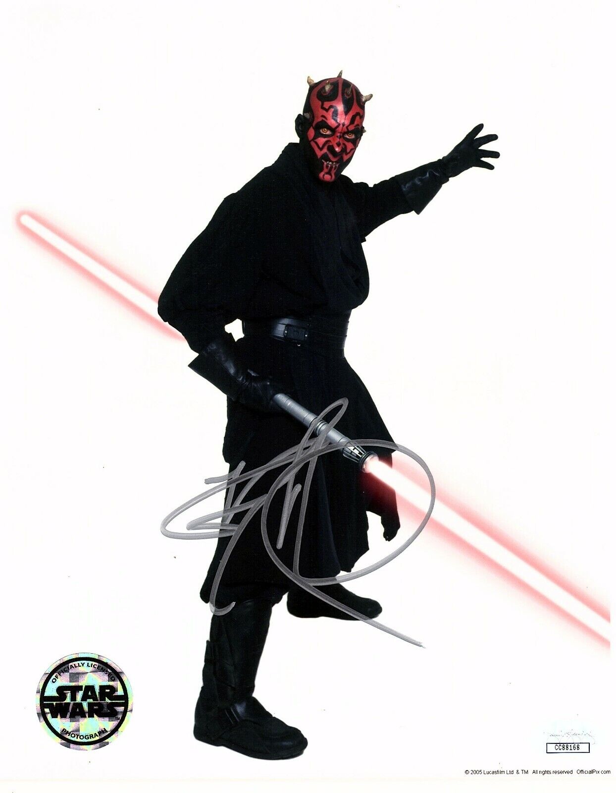 RAY PARK Signed Auto STAR WARS Official Pix DARTH MAUL