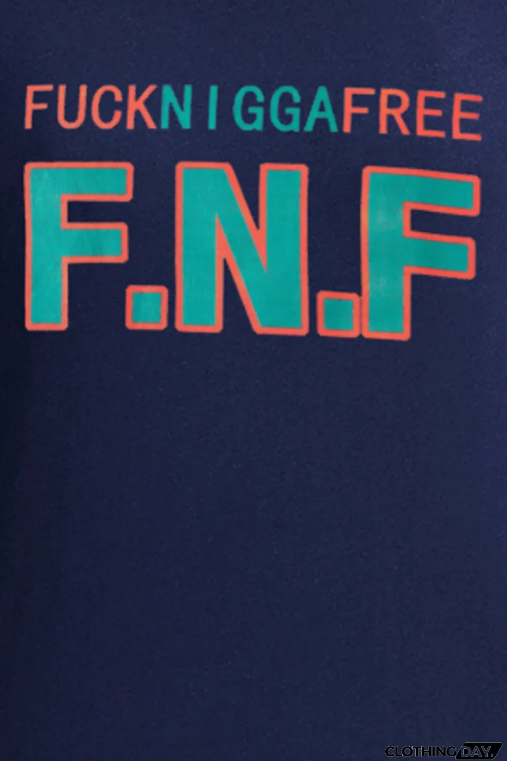 Navy Blue Casual Daily Print Letter O Neck Tops