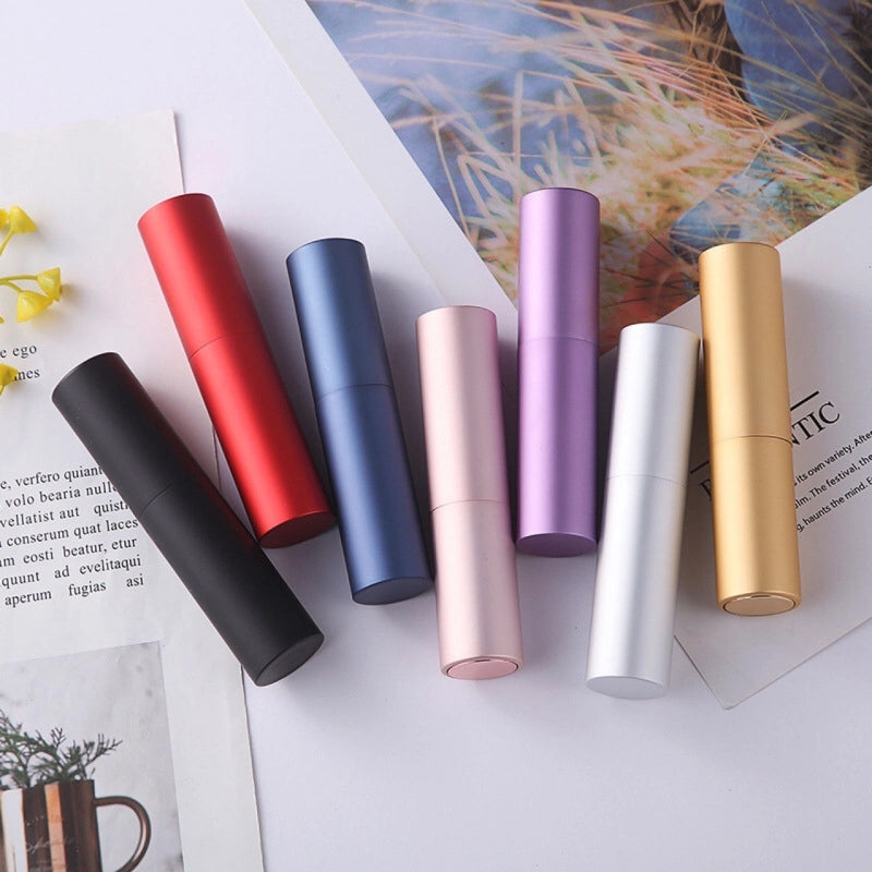 81020ml Rotary Perfume Bottling Cosmetic Portable Liquid Spray Bottling Travel Glass Press Bottle