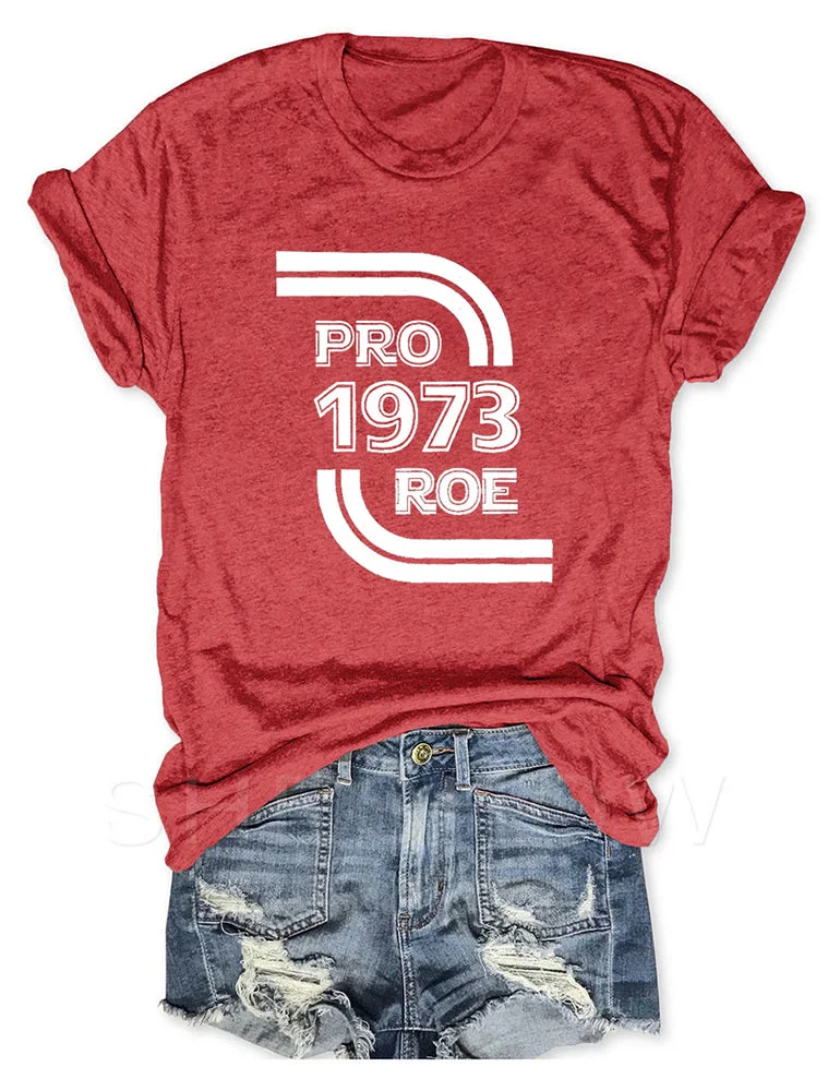 Pro Roe Pro-Choice Red Tee